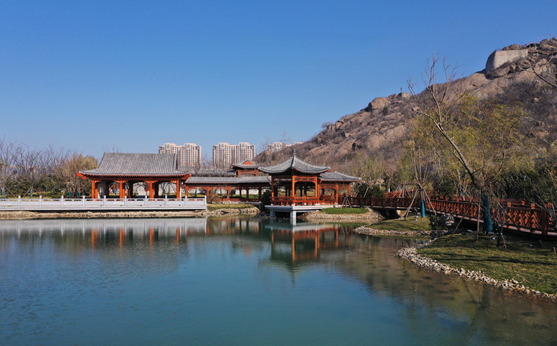 藥山西片區洋涓湖公園項目施工